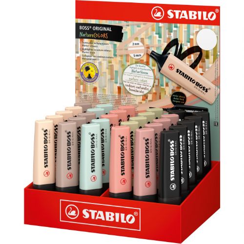 EVIDENZIATORI STABILO EXPO 30 PZ BOSS ORIGINAL NATURECOLORS 70/30-2-2